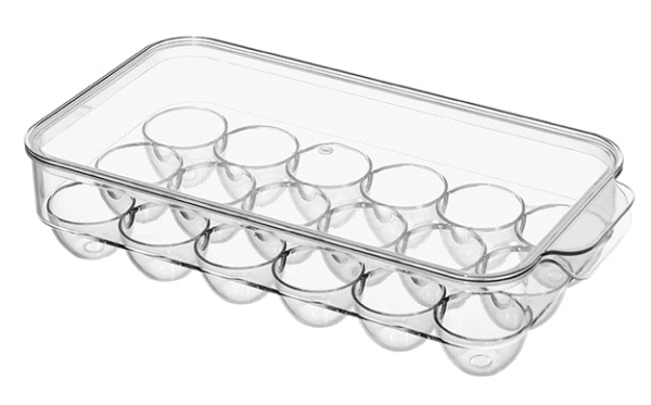 Organizador acrílico para 18 huevos